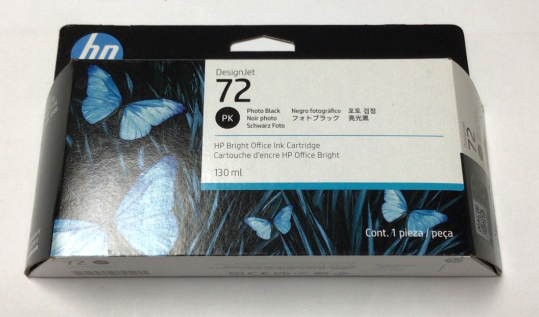 Genuine HP 72 DesignJet Photo Black Ink 11-2026 C9370A Design Jet T610 T770