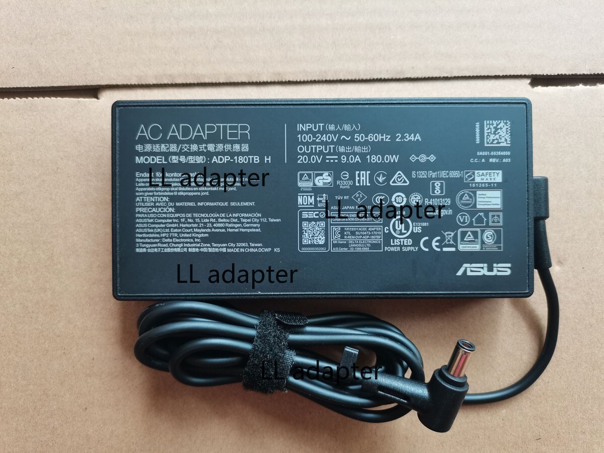 Original 20V 9A ADP-180TB H 6.0mm 180W For Asus ROG Zephyrus G14 GA401IV-BR9N6