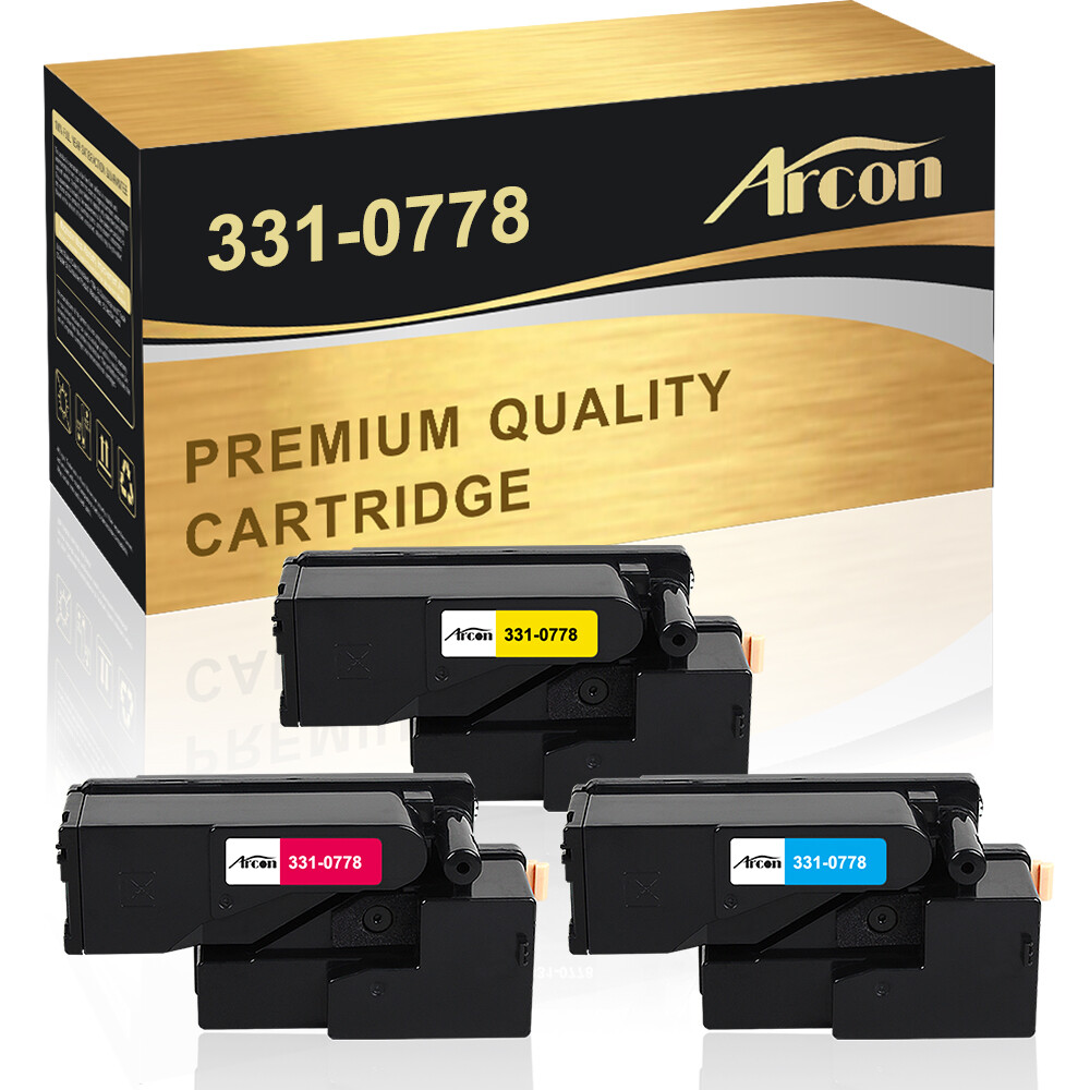 Color Toner Set For Dell 1250 C1760NW C1765NF C1765NFW 1250C 1350cnw 1355cnw