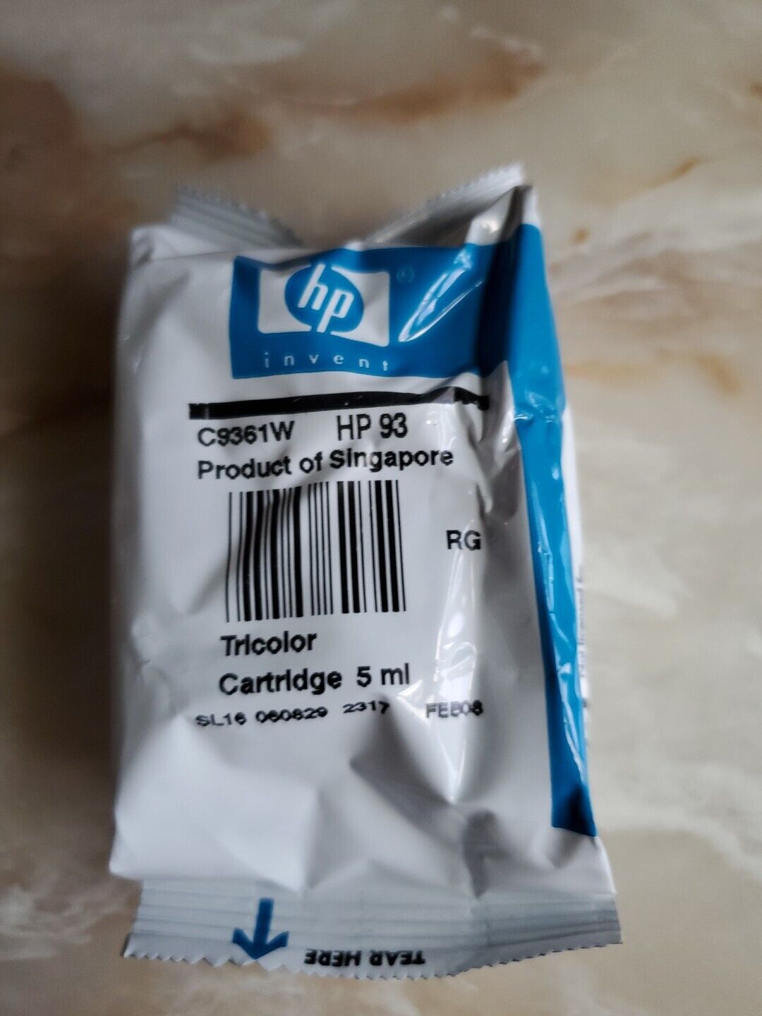 NEW - Genuine HP 93 Tri-color Ink Cartridge C9361W. Out Of Box But Sealed.
