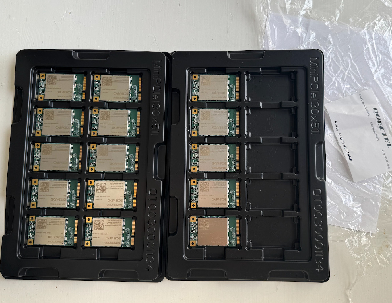 Lot of 15 Quectel EC25 Series EC25-AFXD mini pcie NEW
