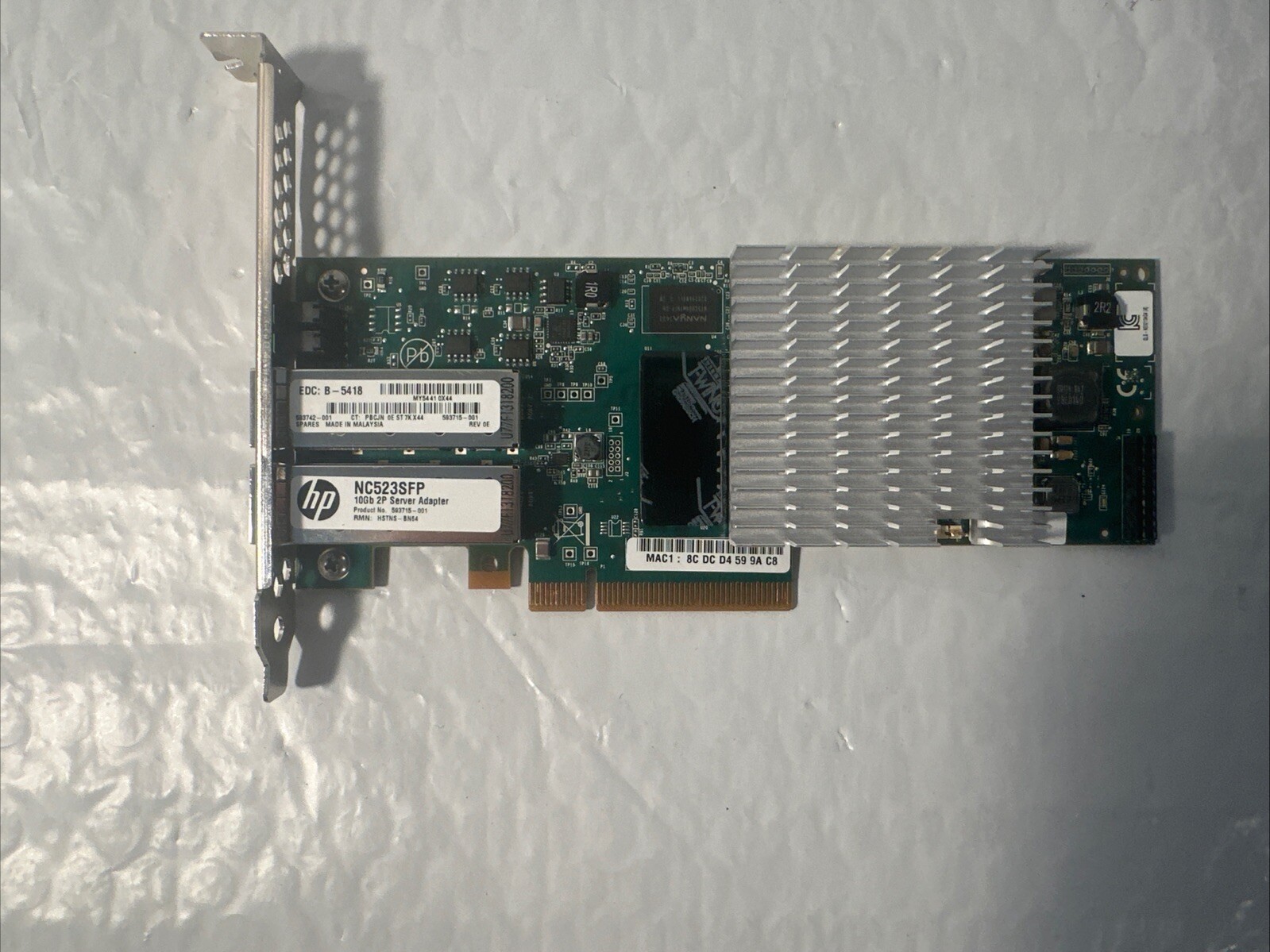 HP NC523SFP 10Gb 2Port Server Adapter  593715-001 / 
