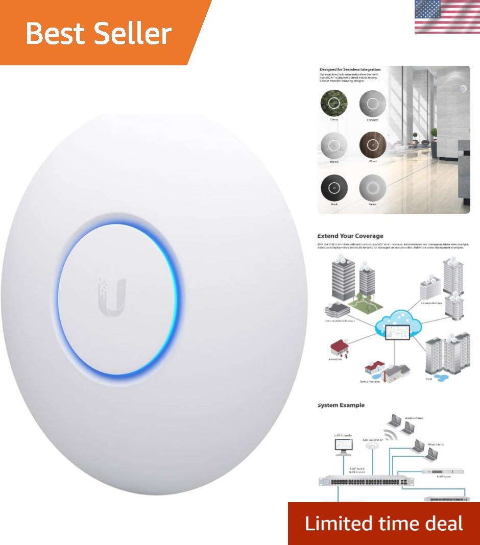 Versatile UniFi nanoHD PoE-Compatible Access Point - Whisper Quiet Performance