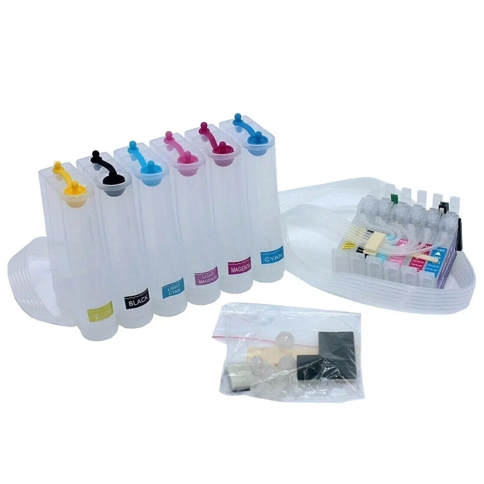 Empty Bulk CISS System T0791compatibleStylus Photo 1400 1430 1500W with ARC Chip