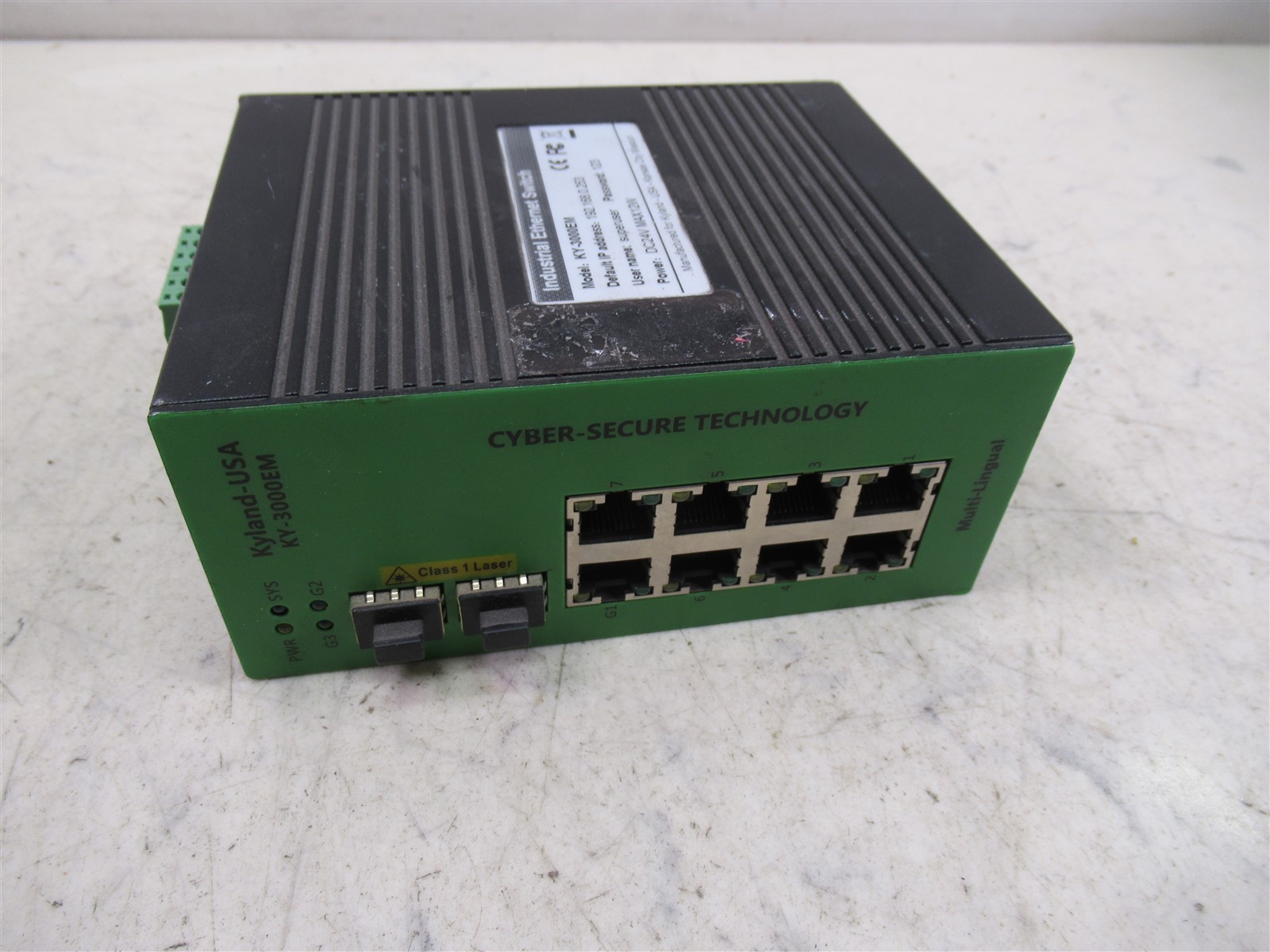 Kyland-USA KY-3000EM Managed Industrial Ethernet Switch 8-Port RJ45 2-Port SFP