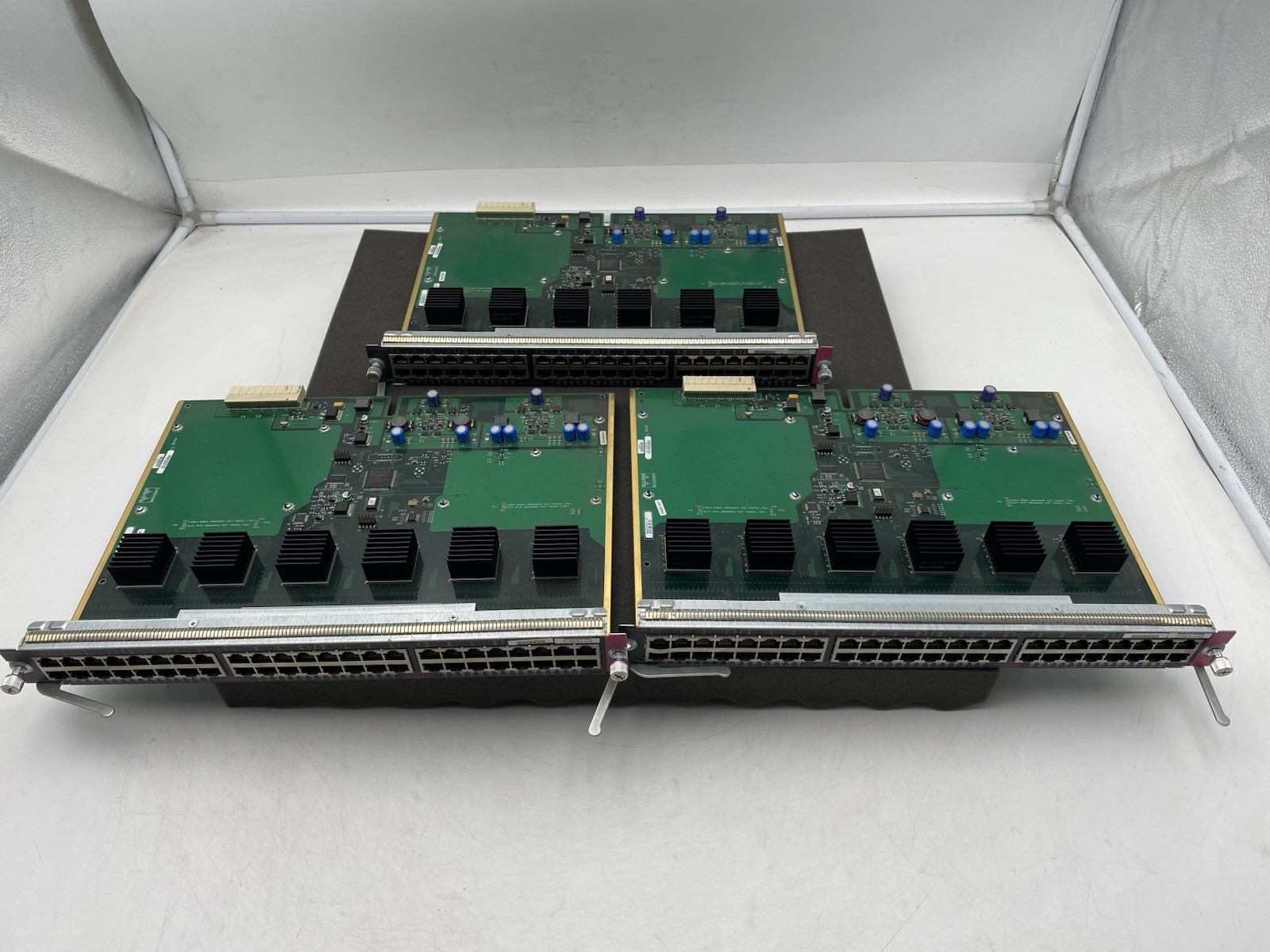 Lot of 3 Cisco Catalyst WS-X4548-GB-RJ45 Power Over Ethernet
