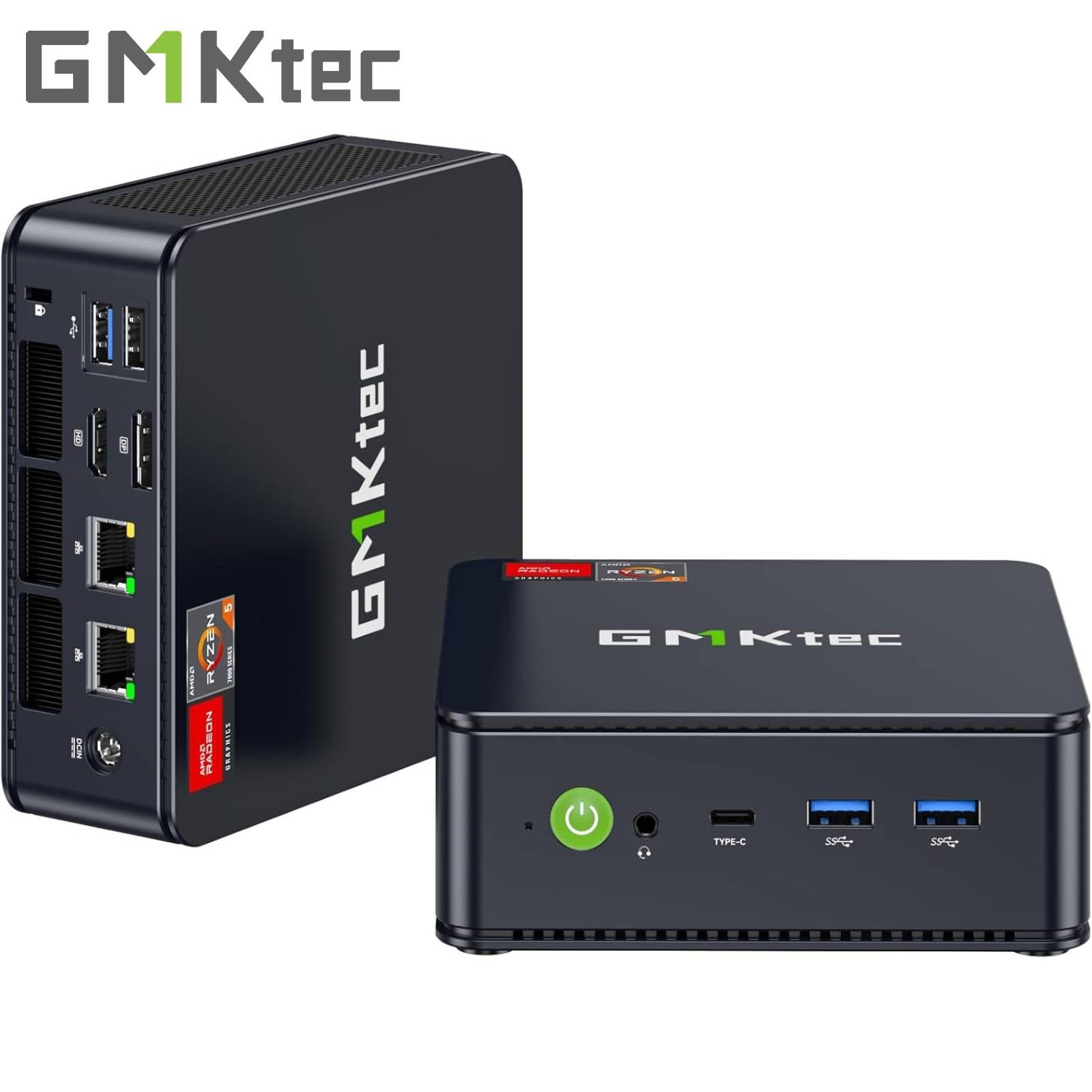 GMKtec Mini PC AMD Ryzen 7640HS/8945HS/H255 32GB DDR5 RAM 1TB SSD Windows 11 Pro