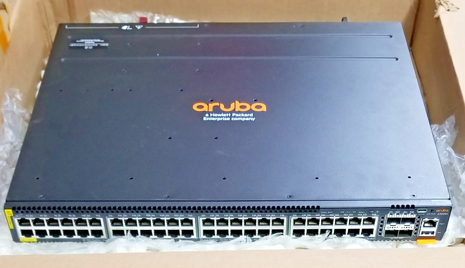HPE Aruba 6300M JL661A 48-Port 1GbE Class 4 PoE Switch w/ Dual PSU *Tested*