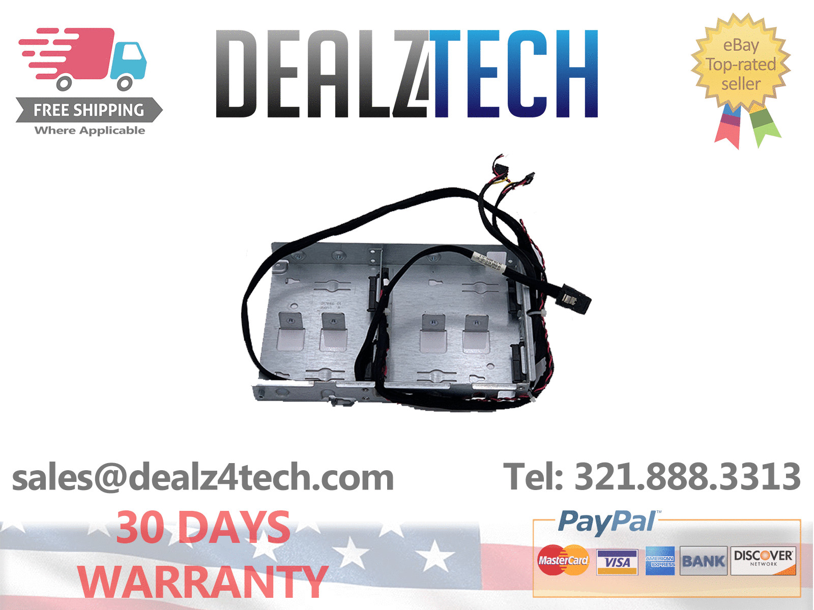 HP 655615-B21 SL230s G8 Gen 8 4 x 2.5" SFF Quick Release HDD Cage Kit w/Cables
