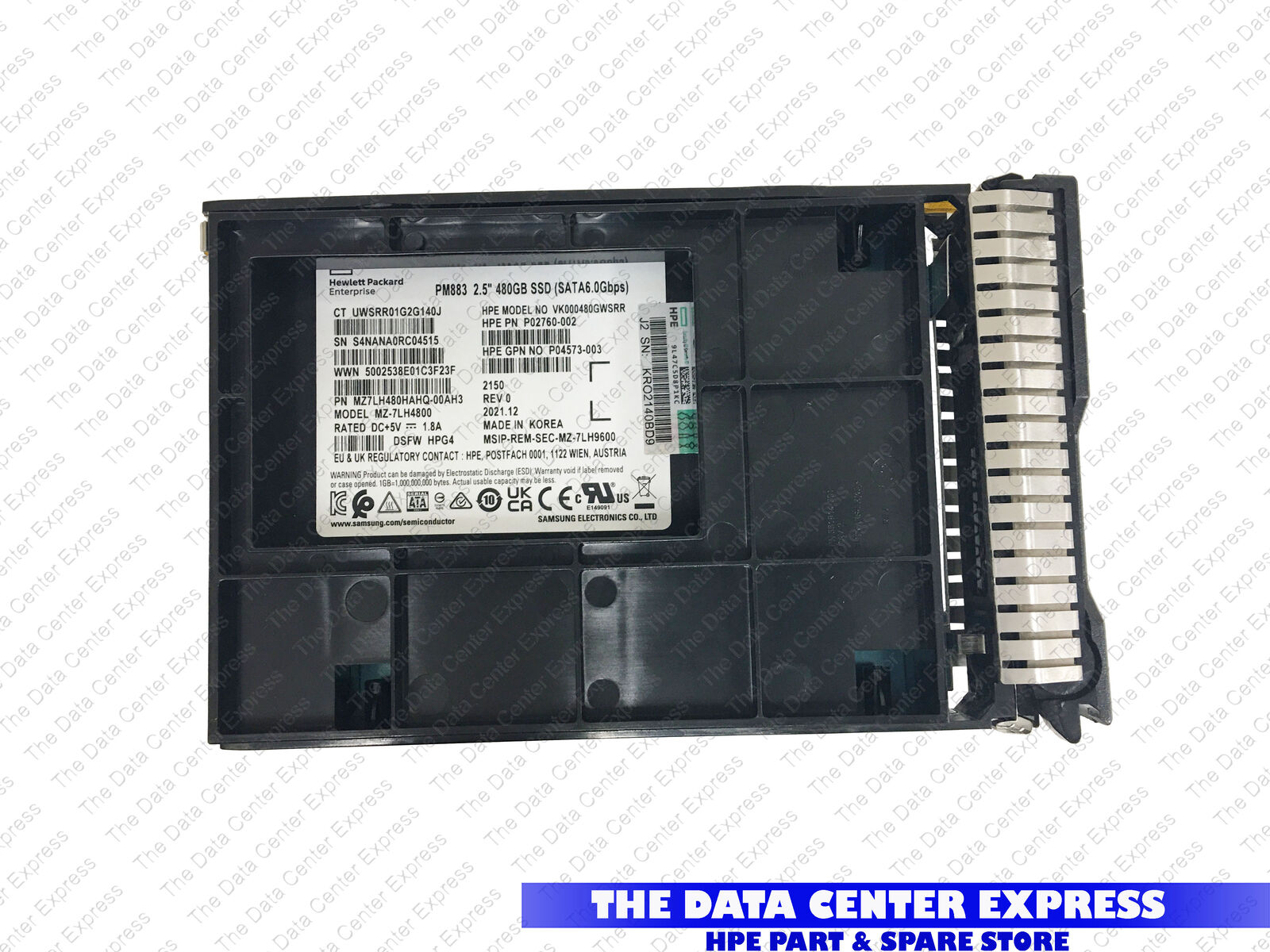 HPE 400GB SATA 6G WI LFF SCC 3.5 SSD 872358-B21 872513-001 SUB HPE SAMSUNG PM883