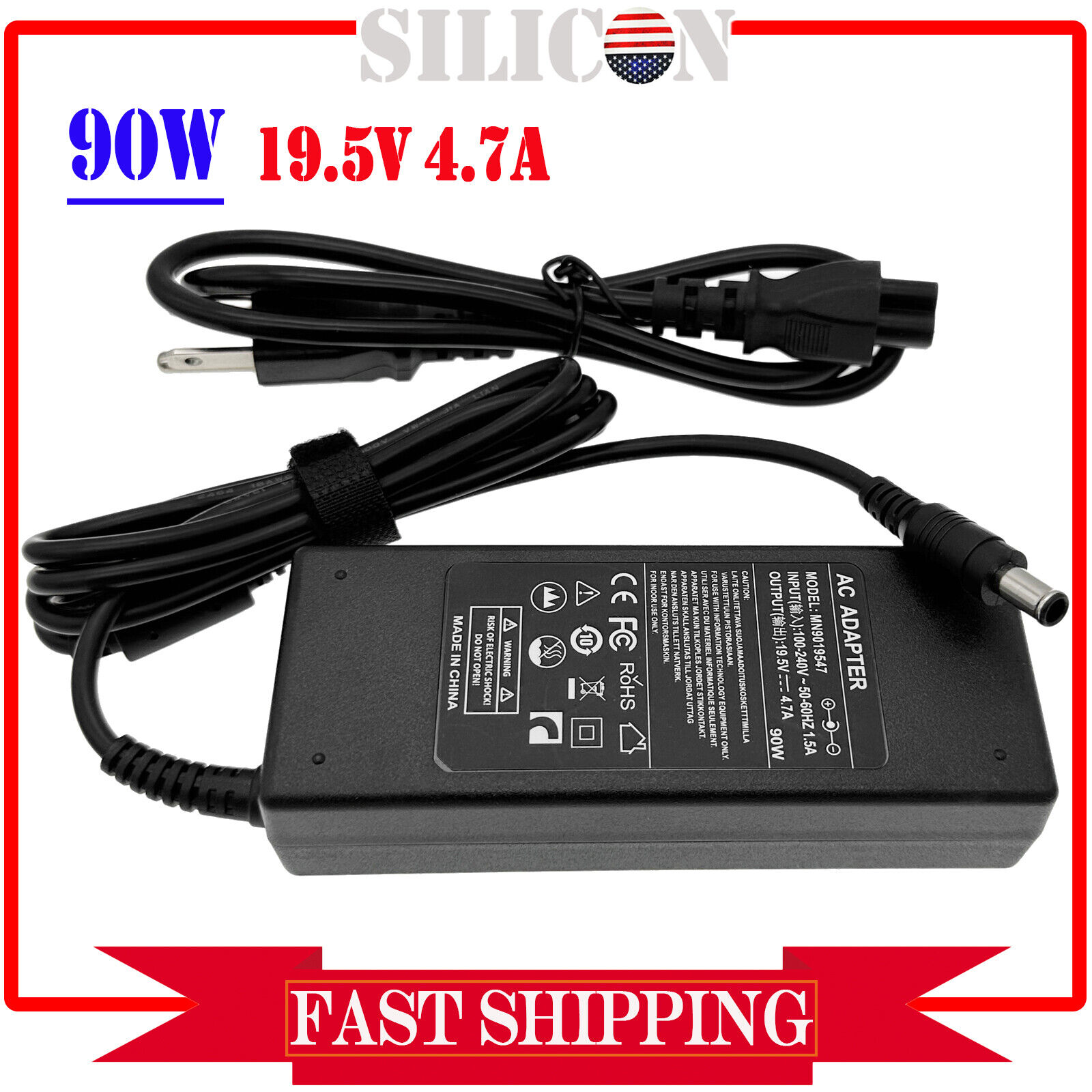 AC Adapter For LG 23MP55HQ-P 24MP55HQ-P 24EC53V-P LED Monitor Power Supply Cord