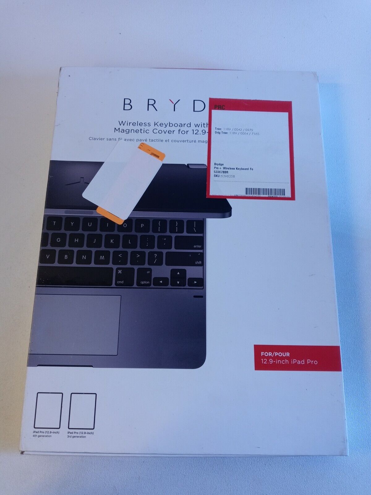 Brydge Pro+ Wireless Keyboard w/ Trackpad for iPad Pro 12.9