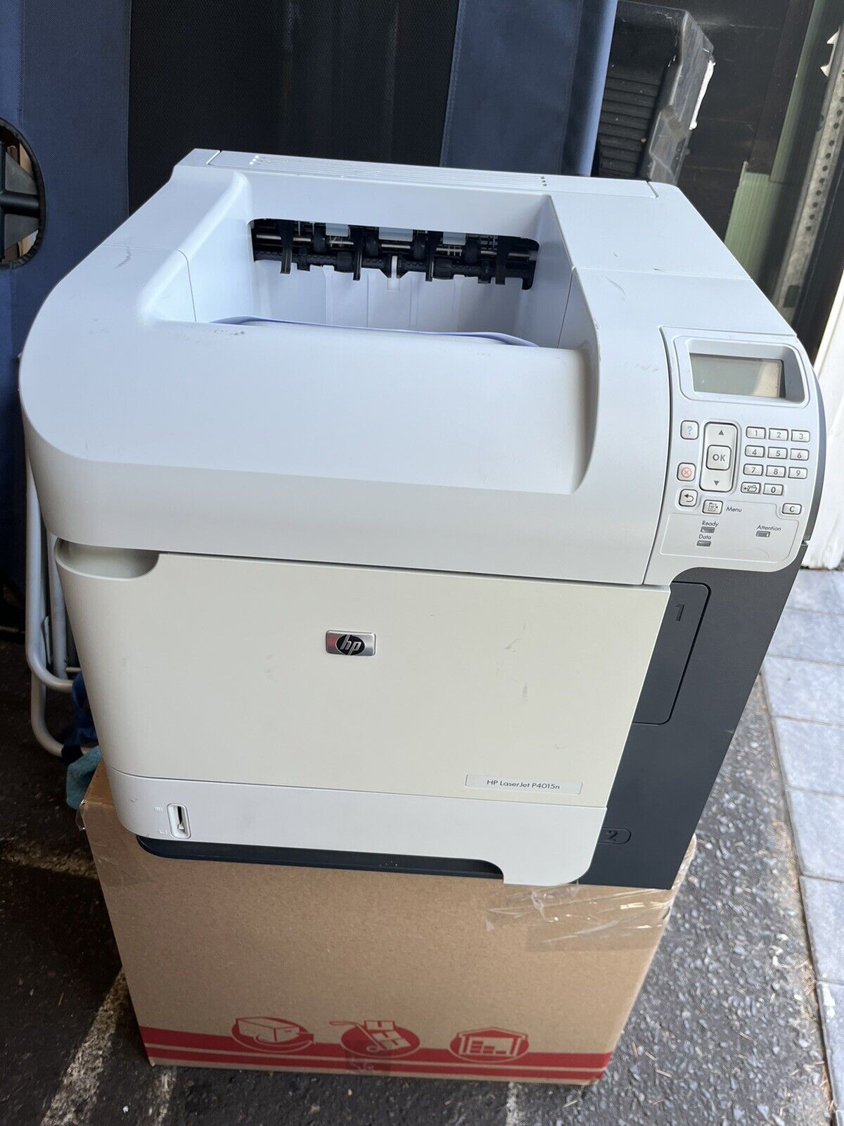 HP LaserJet P4015N Printer Networkable Monochrome W/ No Toner Tested