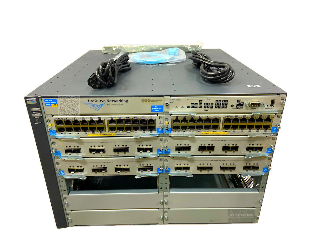 J8698A I LOADED HP ProCurve 5412zl Layer 3 Switch J9534A J9538A DUAL J9306A PSU