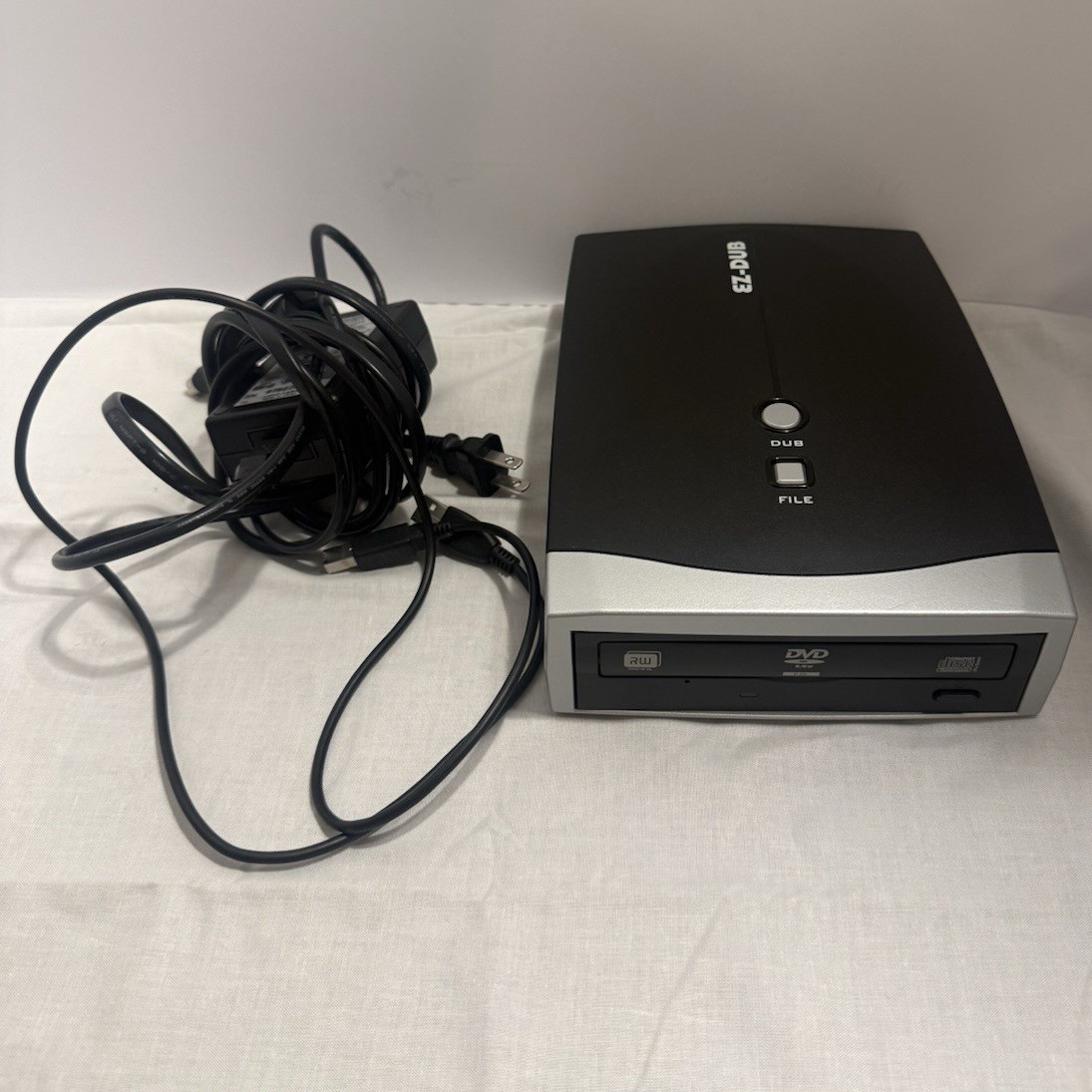 Lite-On EZ-DUB USB External 16x DVD/CD-RW Drive SHW-160P6SU Black/Silver