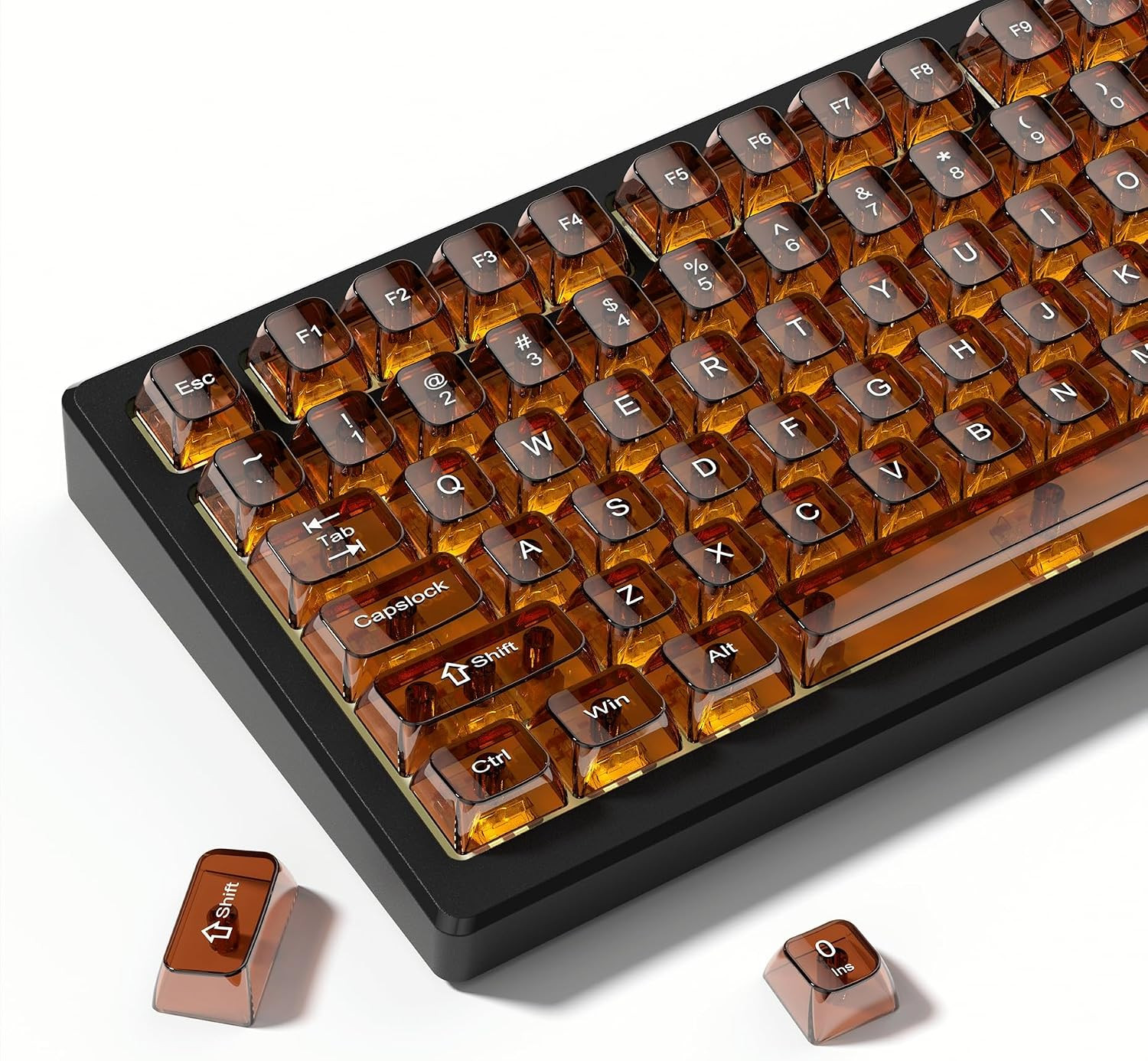 Dagaladoo Clear Keycaps Set,Translucent Keyboard Keycaps,Jelly Key Caps