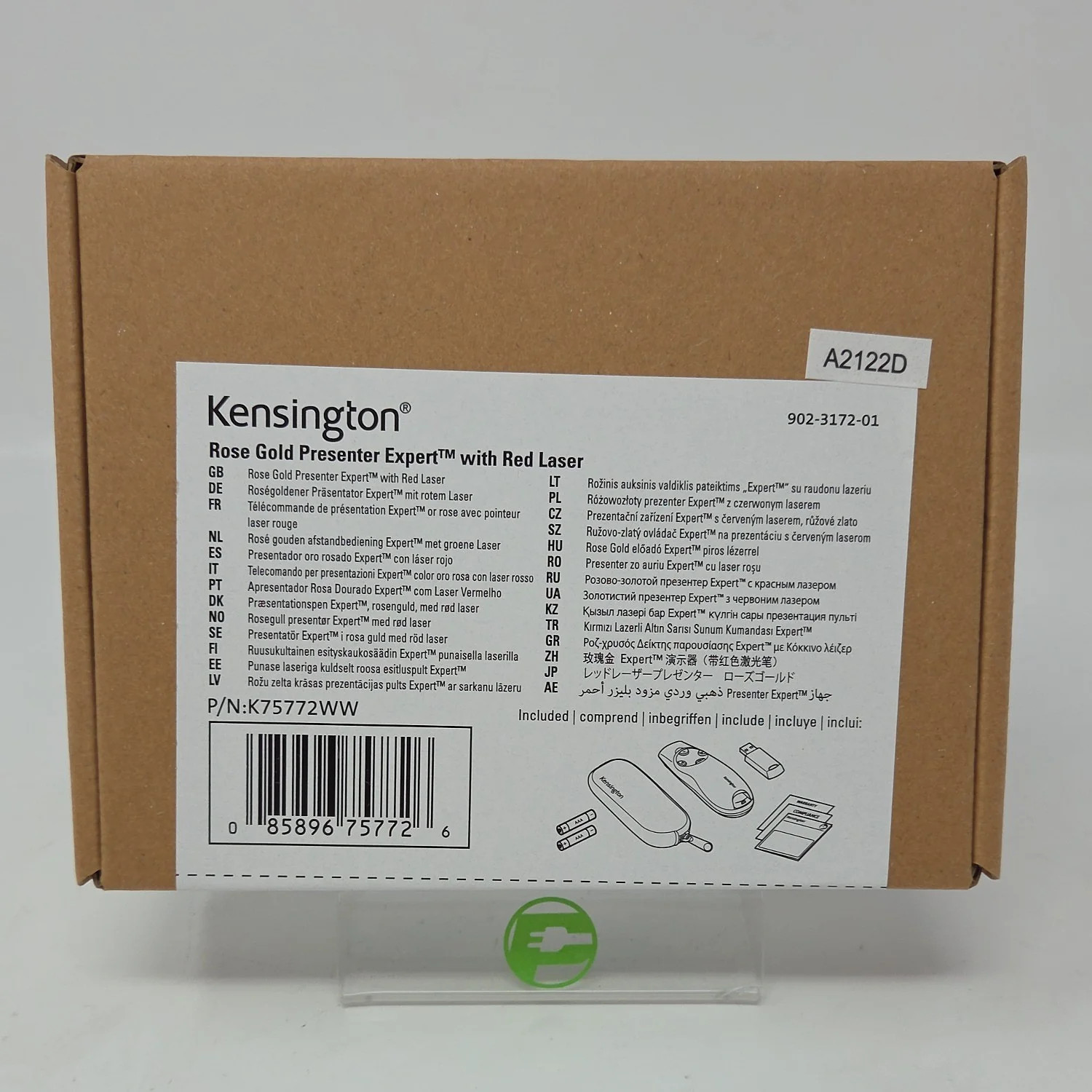 New Kensington Presenter Expert with Red Laser Wireless Presentation Pointers 