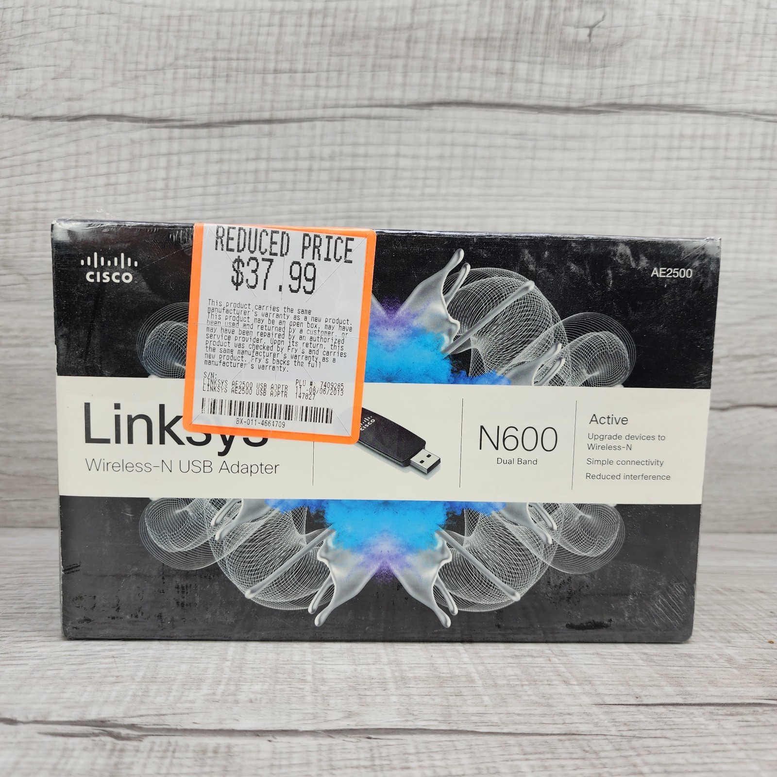 Linksys AE2500 Wireless-N USB Adapter - N600 Dual Band AE2500-NP NOS Sealed