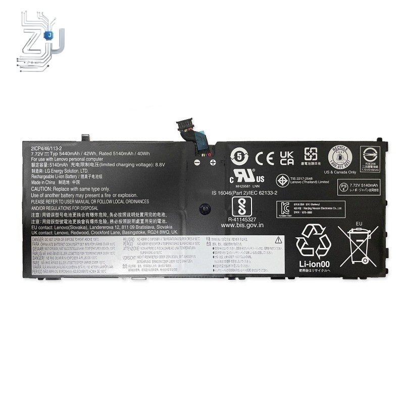 New 42Wh L16L4P91 Battery for Lenovo ThinkPad X1 Tablet GEN 3 01AV454