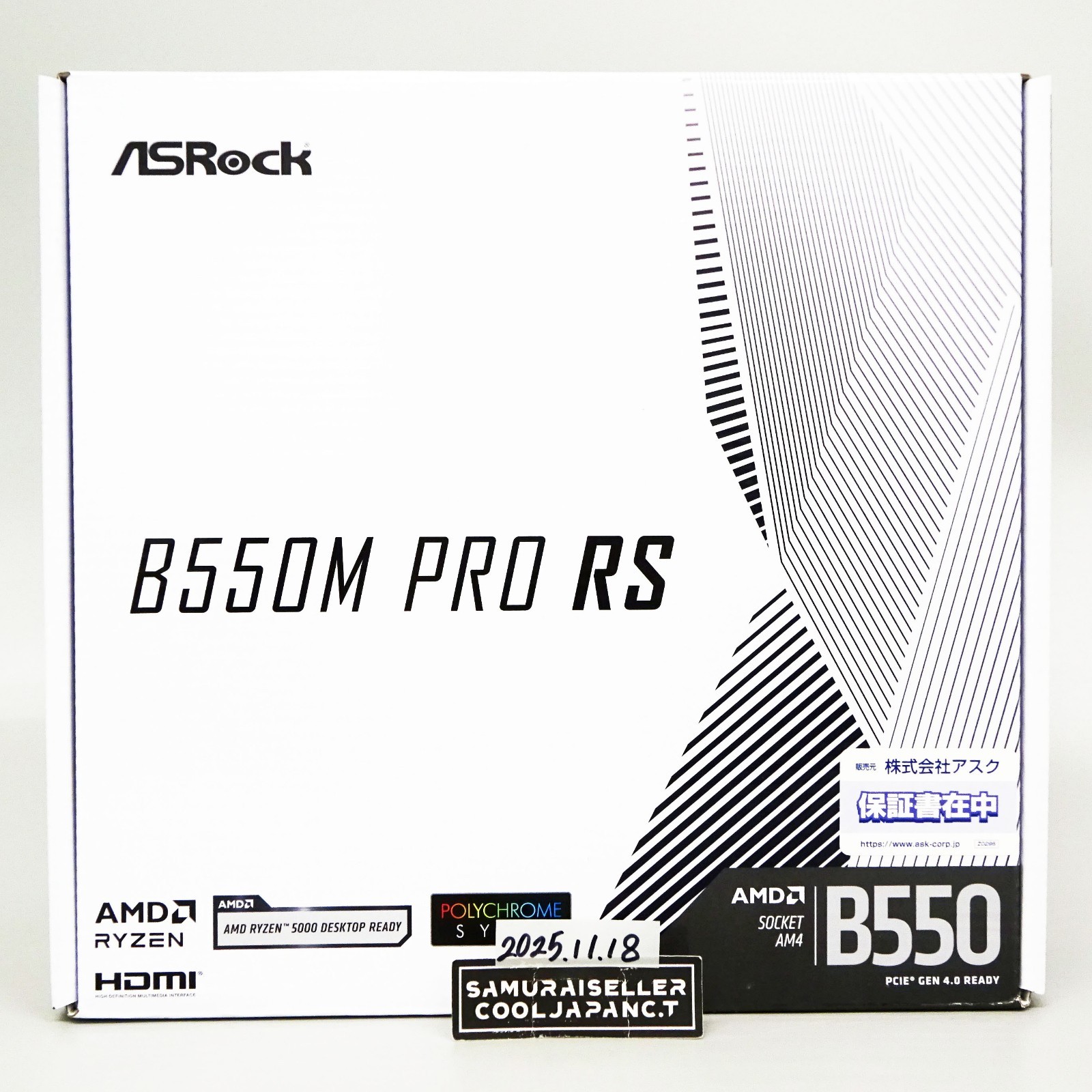 ASRock B550M PRO RS AMD AM4 Ryzen 5000/4000/3000 MicroATX Motherboard DDR4 New