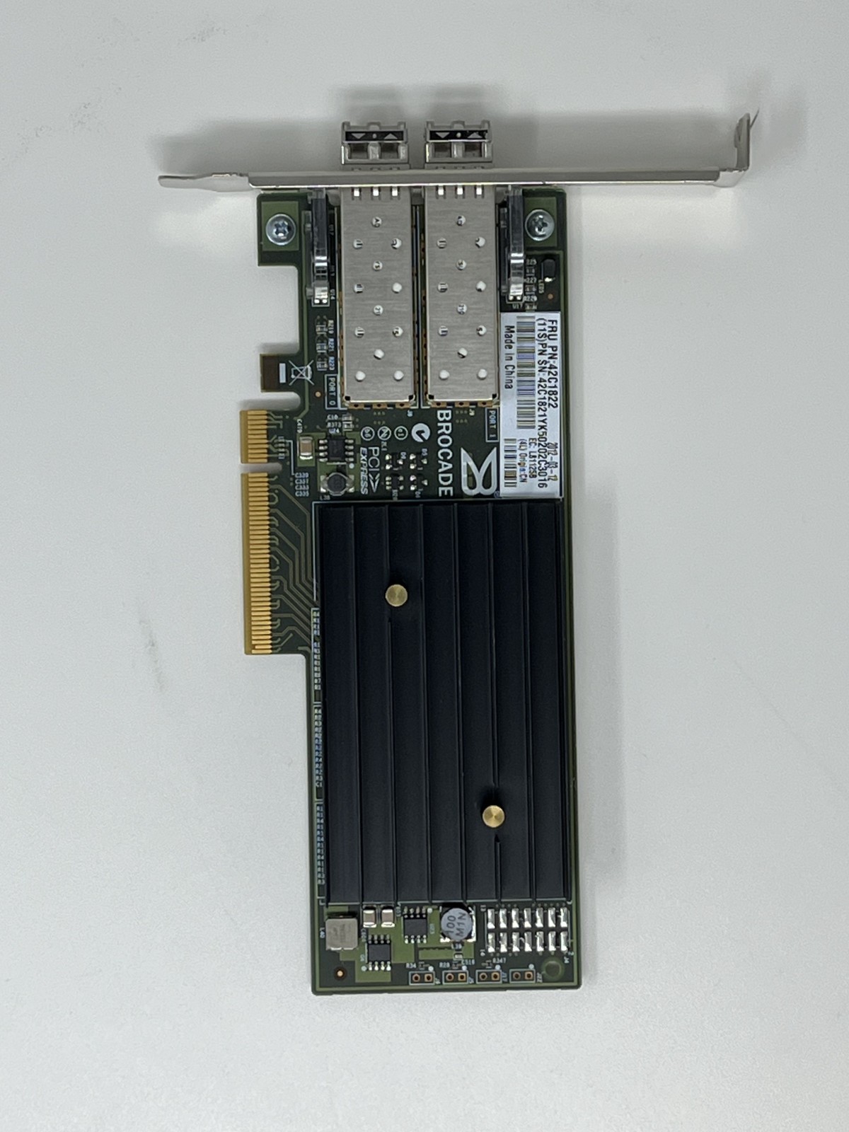 Brocade 42C1822 1020 Dual-Port 10GbE SFP+ PCIe NIC + 2x SFP+ Tested