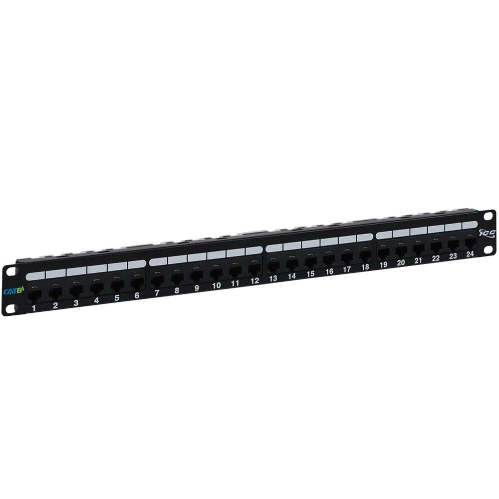 New ICC ICMPP0246B Network Patch Panel CAT6A in 110 Type w/ 24 Ports and 1 RMS