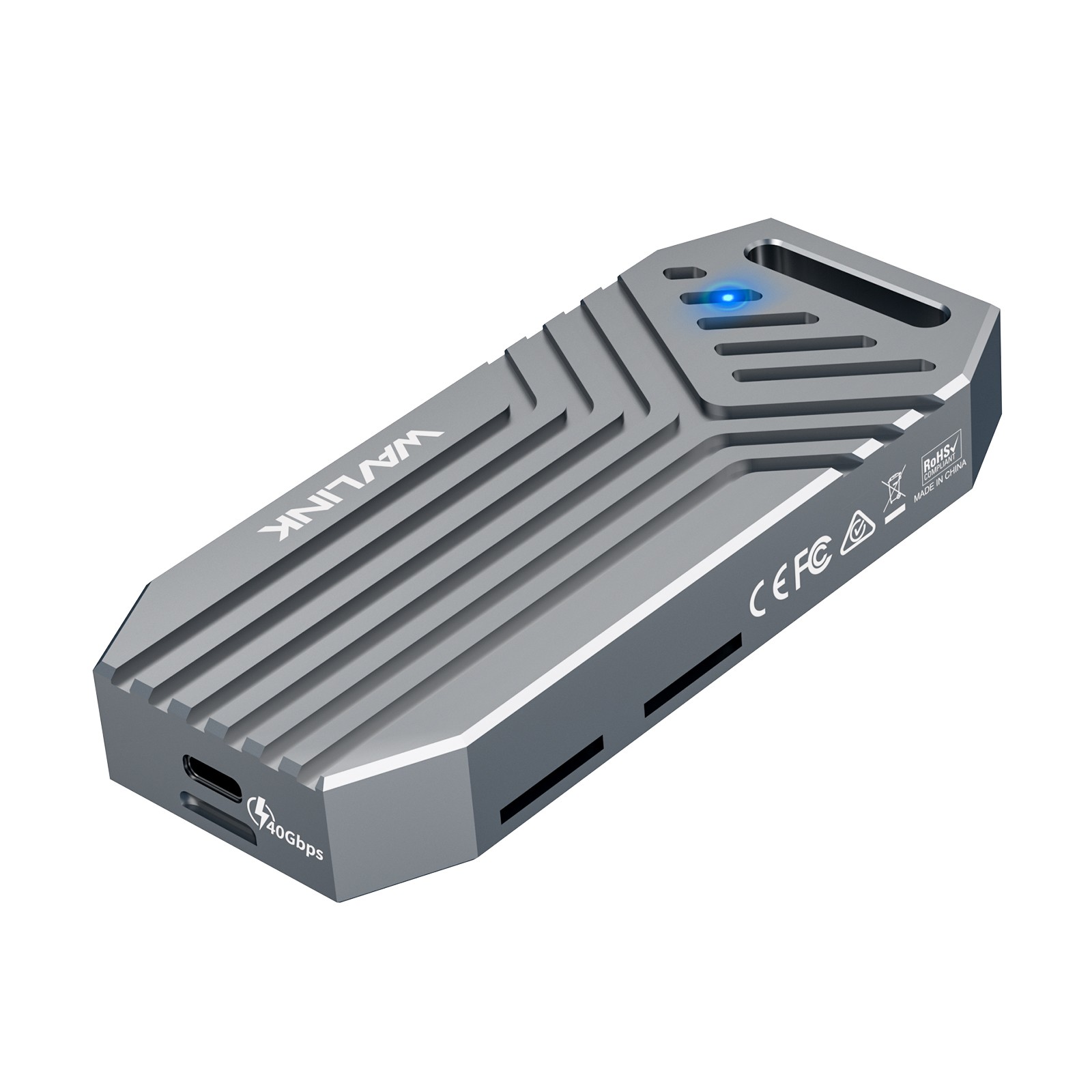 40Gbps USB4 PCIe M.2 NVMe SSD Enclosure for TBT4/TBT3/USB4/USB3.2 w/Cooling Fan