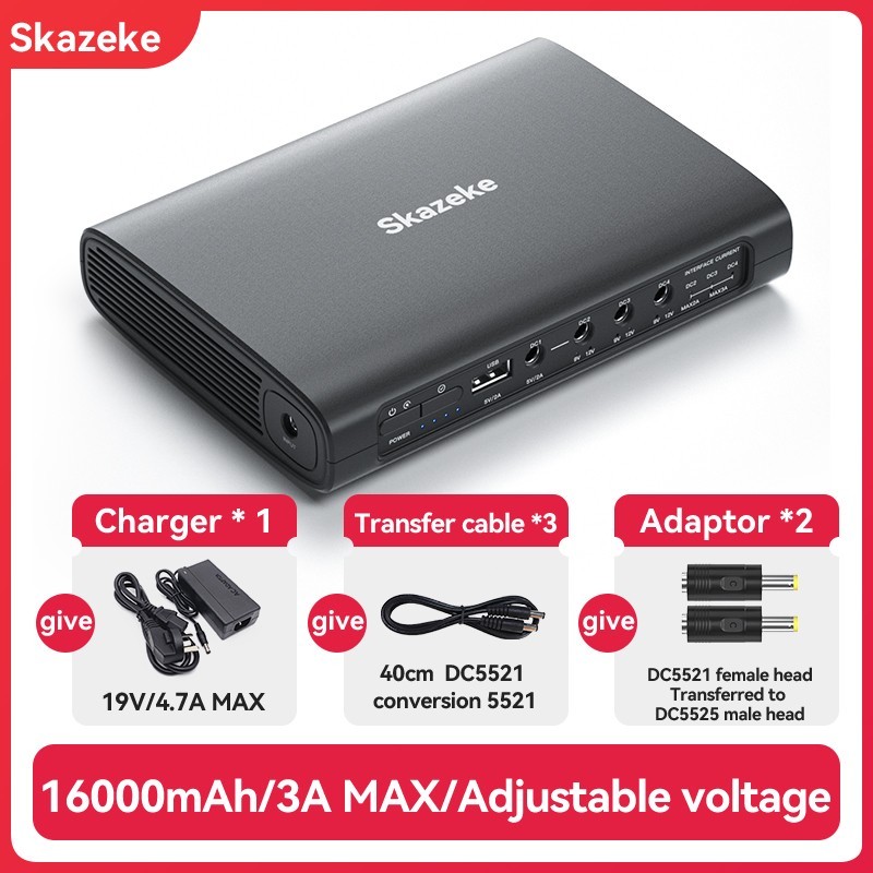 5V/9V/12V Portable Mini UPS Uninterrupted Power Supply  for Wifi Router Camera
