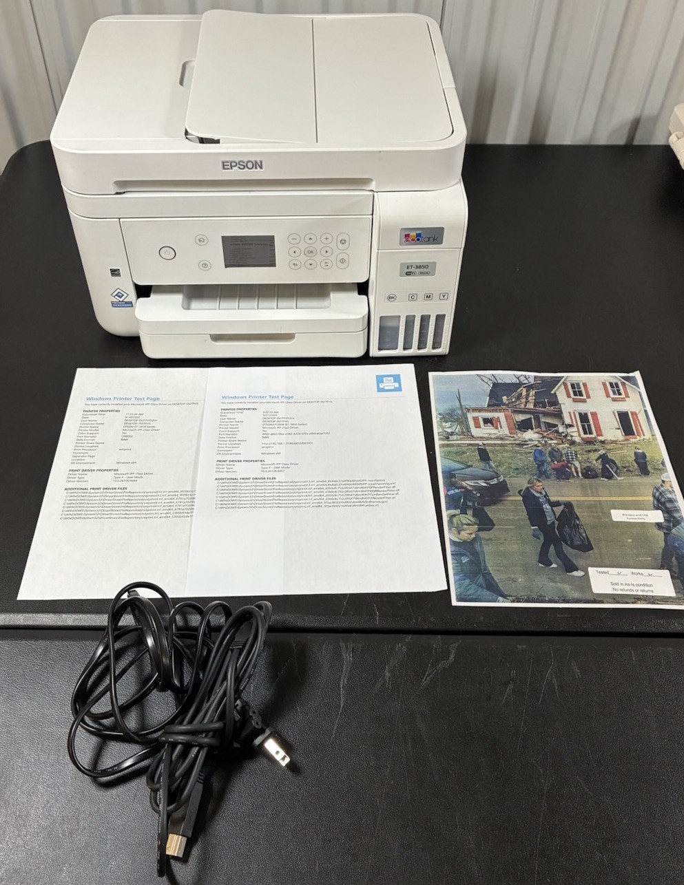 Epson EcoTank ET-3850 Wireless Multifunction Printer - White