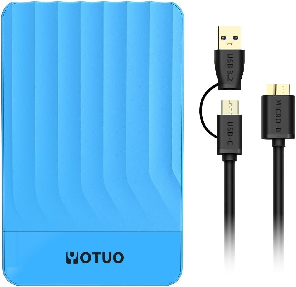 750GB External Hard Drive, Portable Storage Expansion HDD, USB 3.0 & USB-C fo...