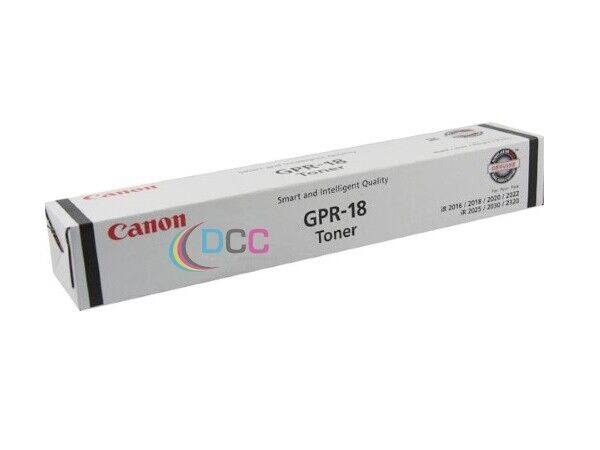 Genuine Canon GPR-18 (0384B003AA)  LOT OF 12 Black Toner Cartridge IR 2020/2030i