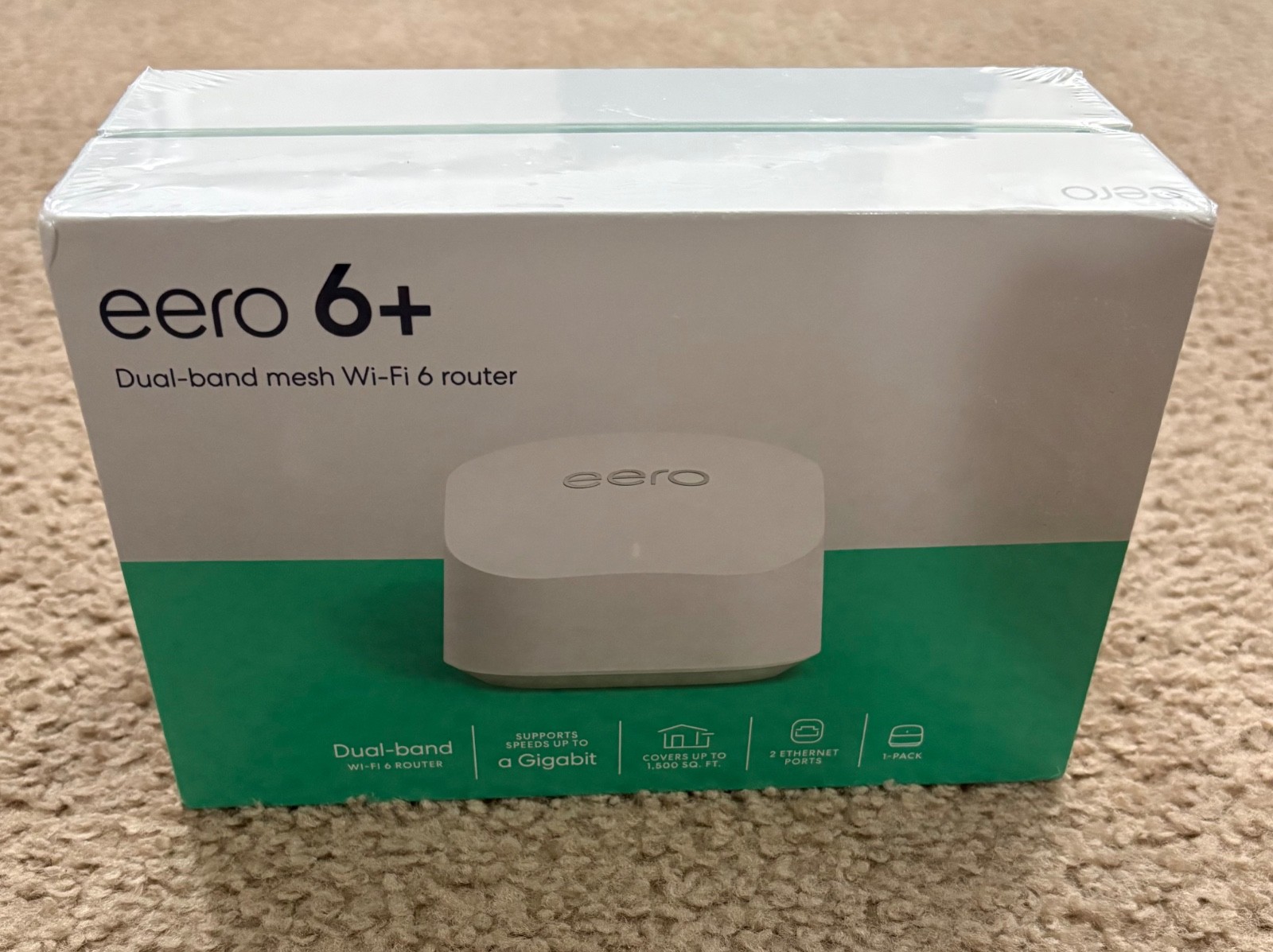 Eero 6+ Plus R010111 Dual Band Mesh Wi-Fi 6 Router Set Brand New Sealed