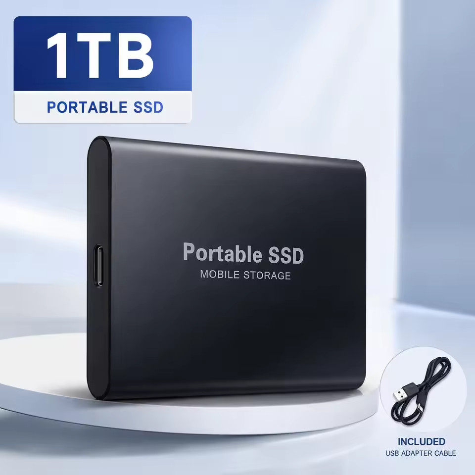 External SSD 1TB 2TB 4TB Portable Hard Drive USB 3.2 Type-C High Speed PC Mac