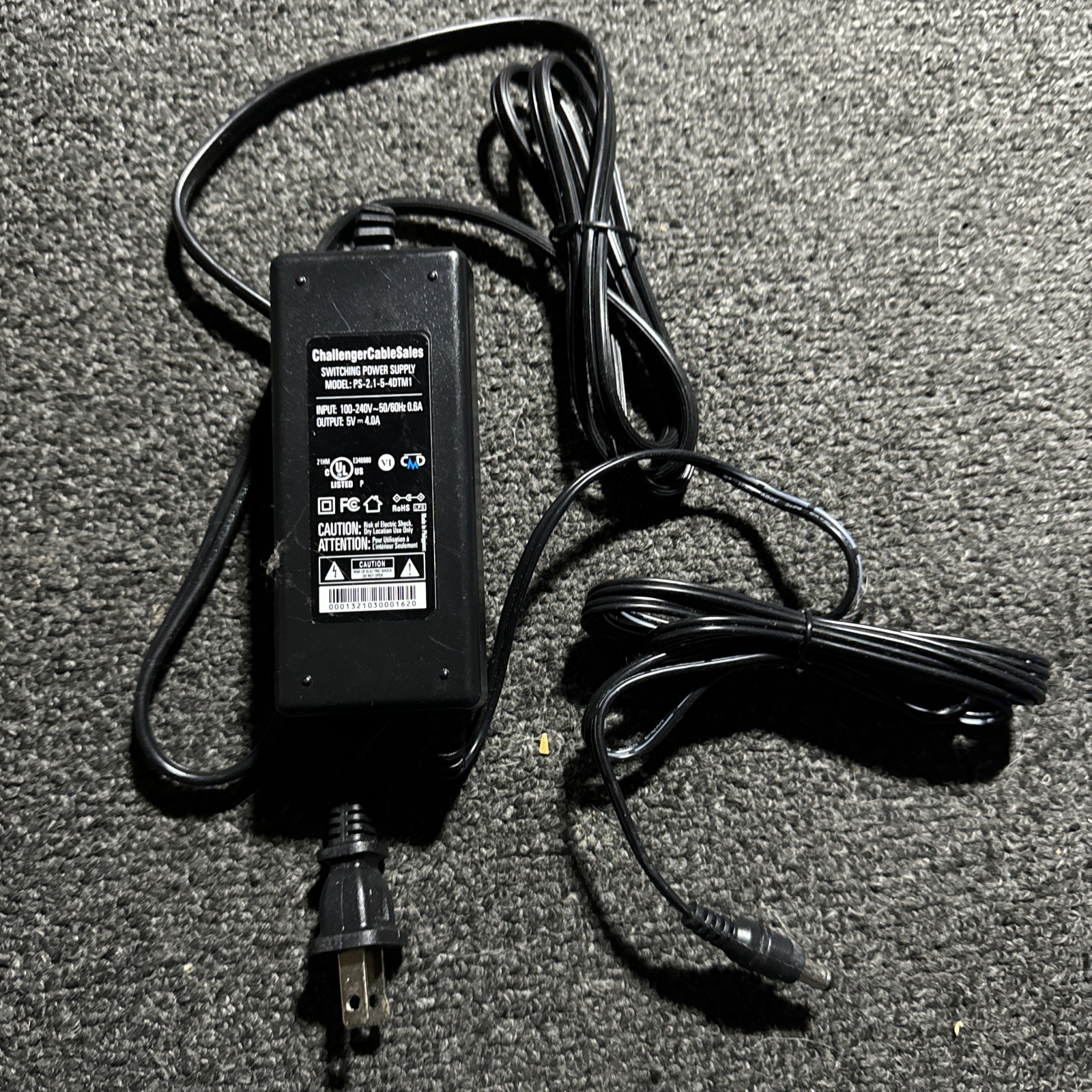 NEW Challenger PS-2.1-5-4DTM1 Cable Sales Switching I.T.E Power Supply 5V 4.0A