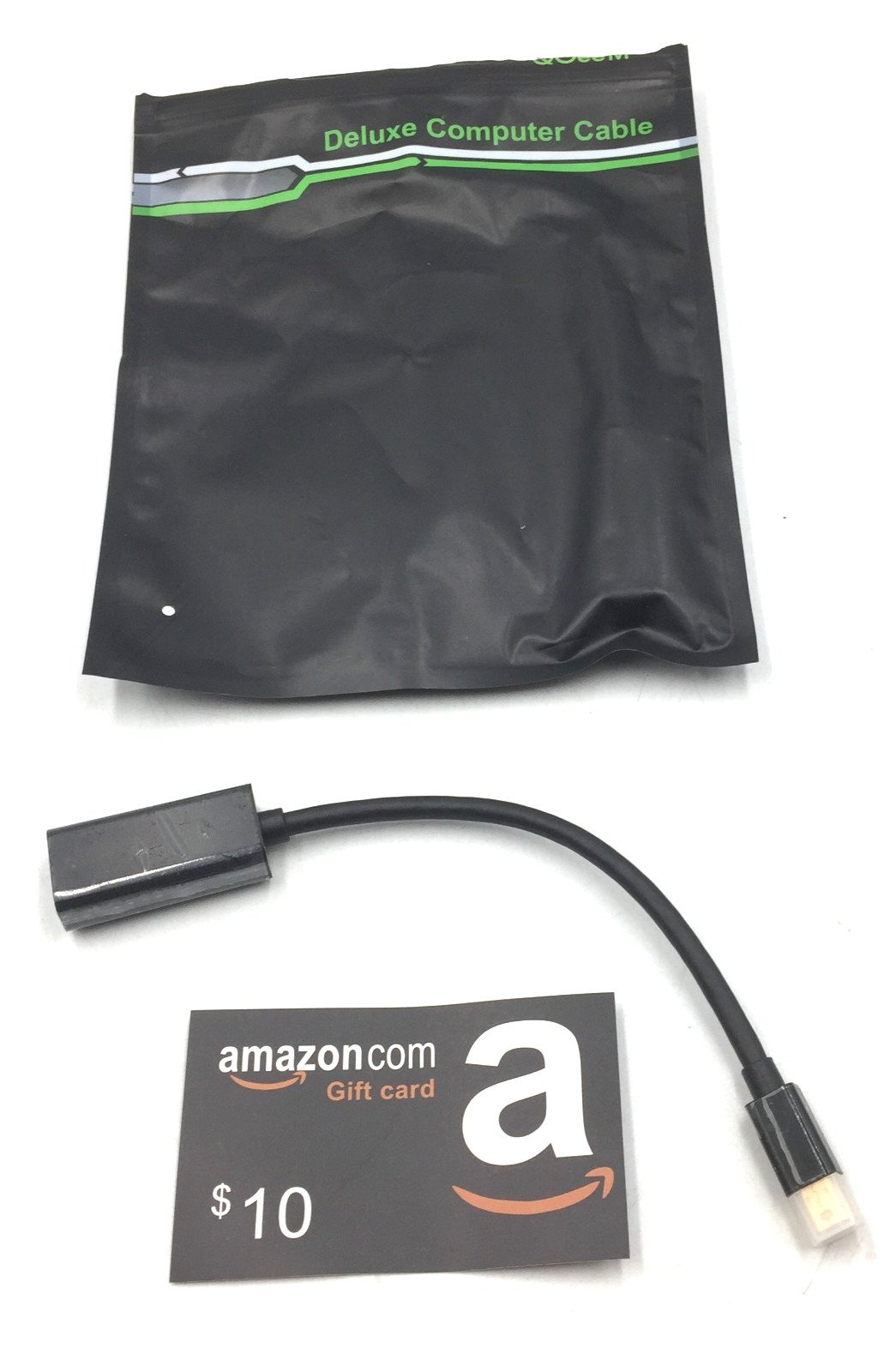 NEW SEALED PACK QGeeM Deluxe Computer Cable Mini DisplayPort To HDMI X002LVCMLH