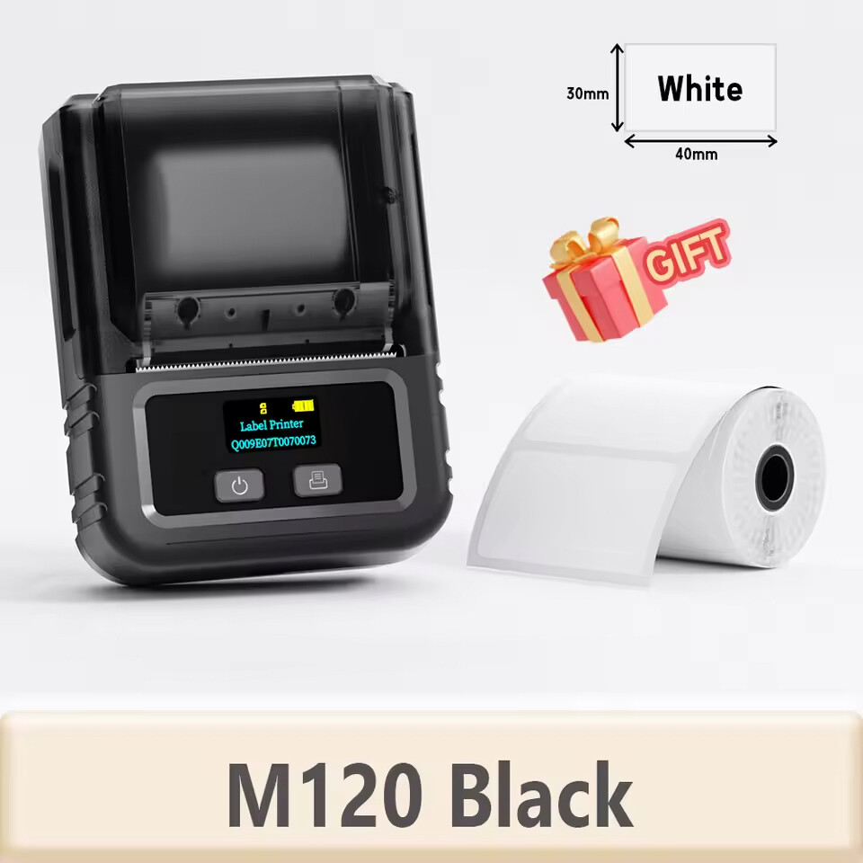 Phomemo M120 Label Maker Machine Thermal Bluetooth Label Barcode Printer LOT