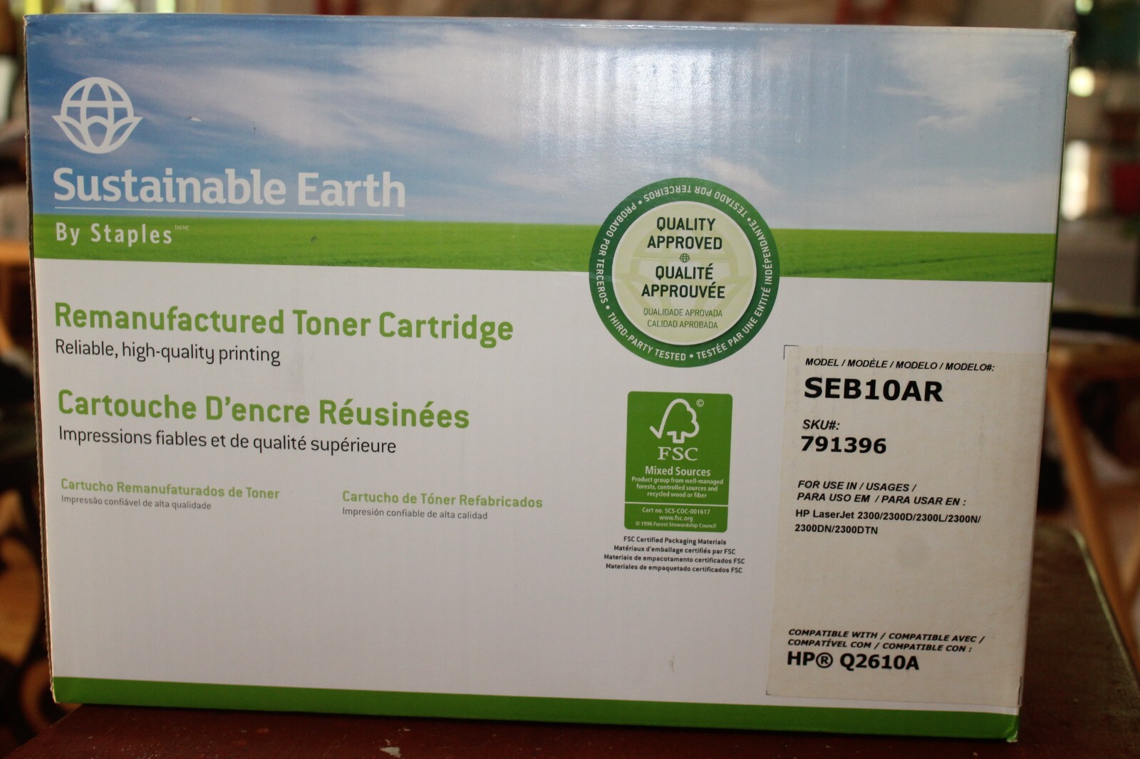 Printer Cartridges. Sustainable Earth by Staples  Laser Toner Cartridge SEB10AR