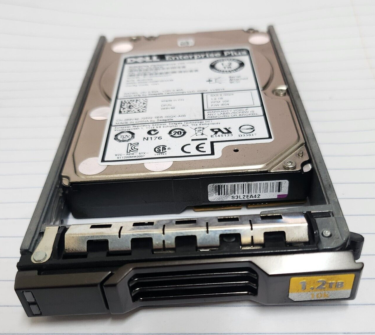 DELL 68V42 EQUALLOGIC 1.2TB 10K SAS 2.5" 6GBPS Enterprise Plus Hard Drive w/Tray