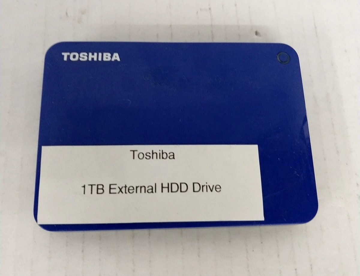 Toshiba Canvio 1TB Portable External Hard Drive HDTC810XL3A1 w/ Cord (D15-B1)