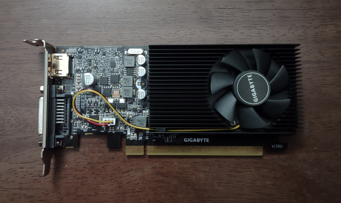 GIGABYTE NVIDIA GeForce GT 1030 Low Profile 2GB GDDR5 Graphics Card -NEW FAN-