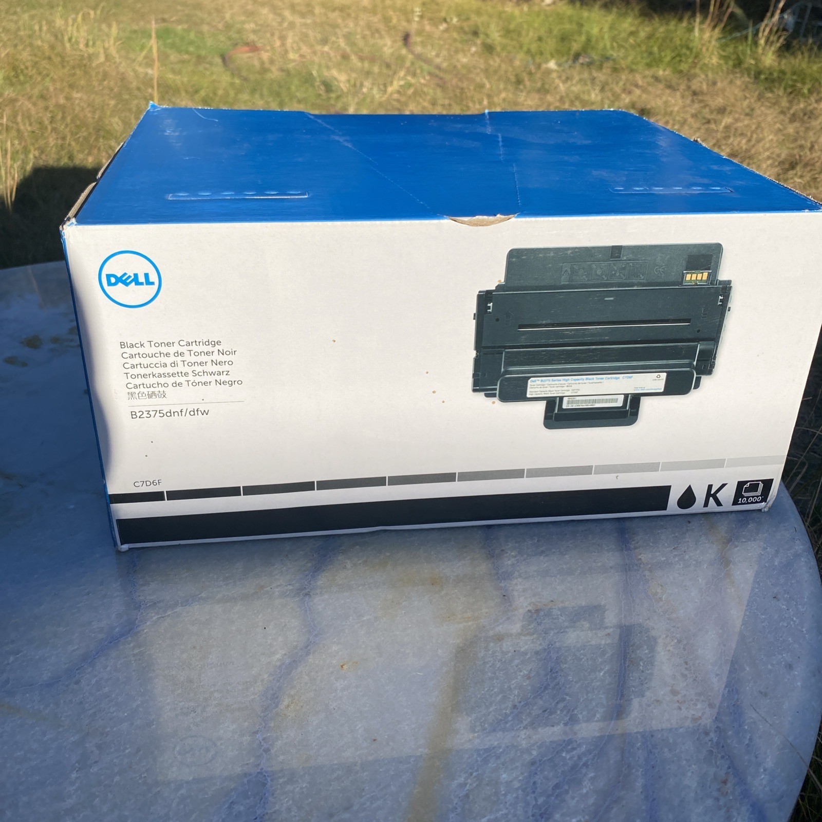 Dell Genuine Original Black Laser Toner Cartridge for B2375dnf/dfw C7D6F