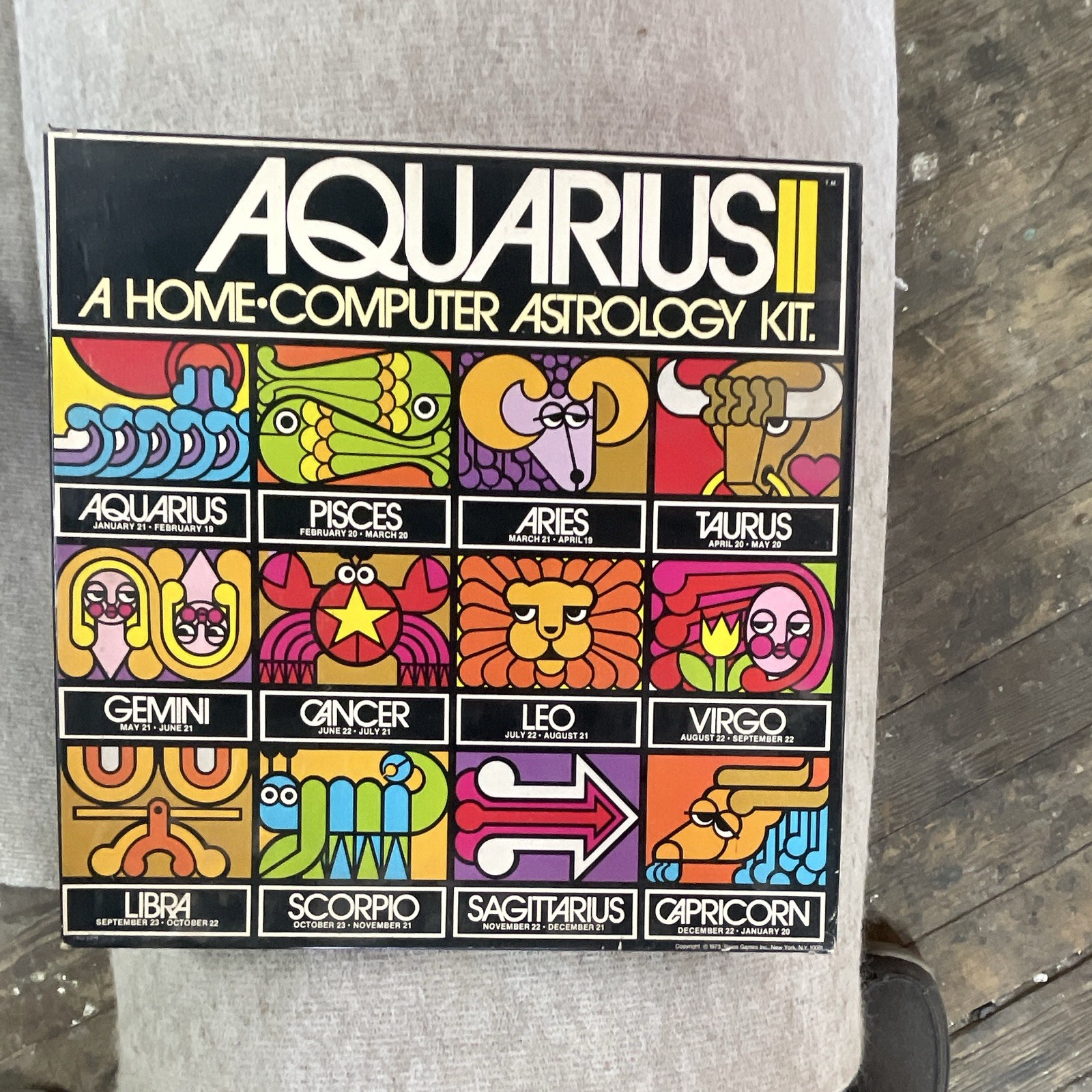 Aquarius II Home-Computer Astrology Kit Vintage MPN 178/1178-1000