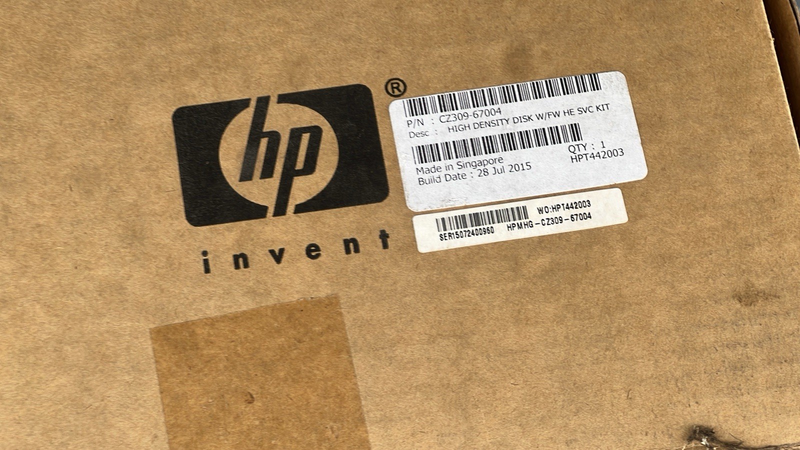 HP CZ309-67306 CZ309-67004 Hard Disk Drive Firmware PageWide XL 8000