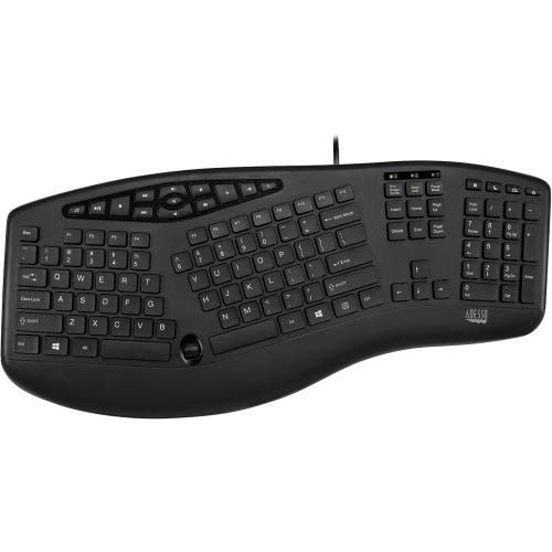 Adesso TruForm Media 160 - Ergonomic Desktop Keyboard (akb-160ub) (akb160ub)