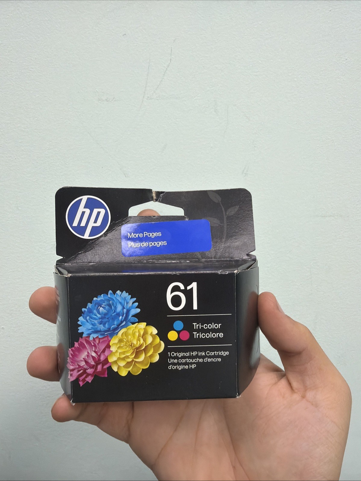 HP 61 Original Inkjet Ink Cartridge Tri-color Pack EXP 2028