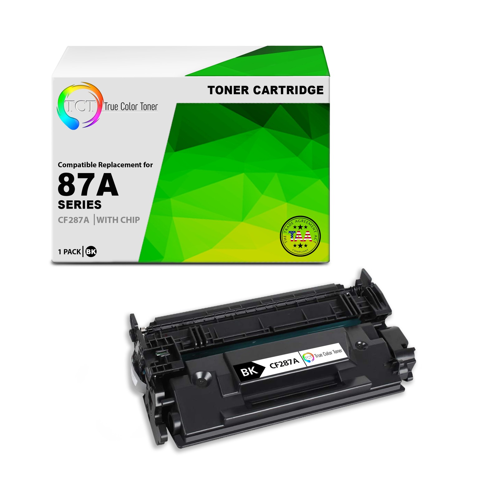 TCT CF287A TAA Compliant Toner Cartridge Replacement for HP CF287A - 87A