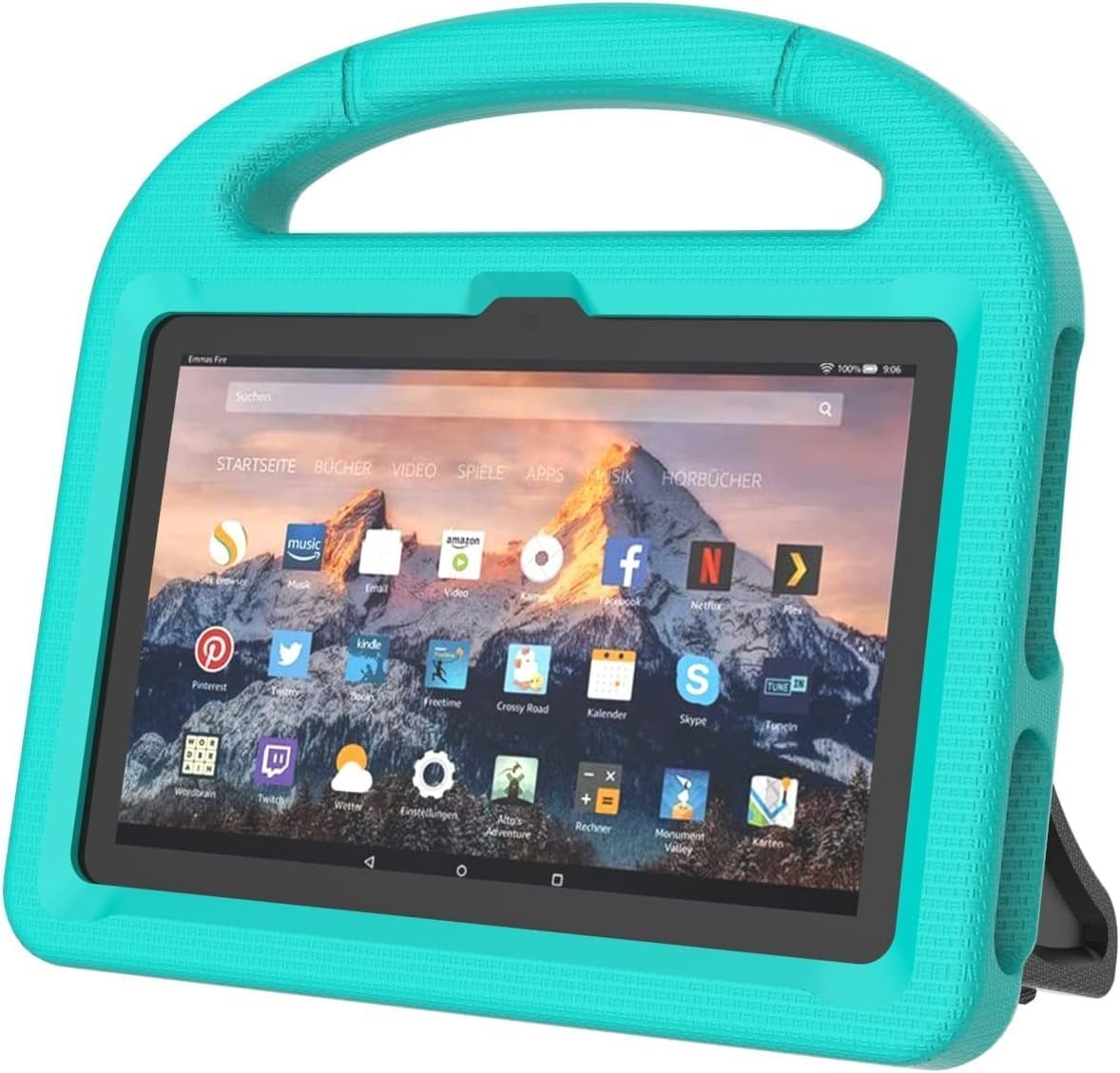 Lightweight Shockproof Case for 2023 10-inch Tablet, Kids Friendly with Handle K