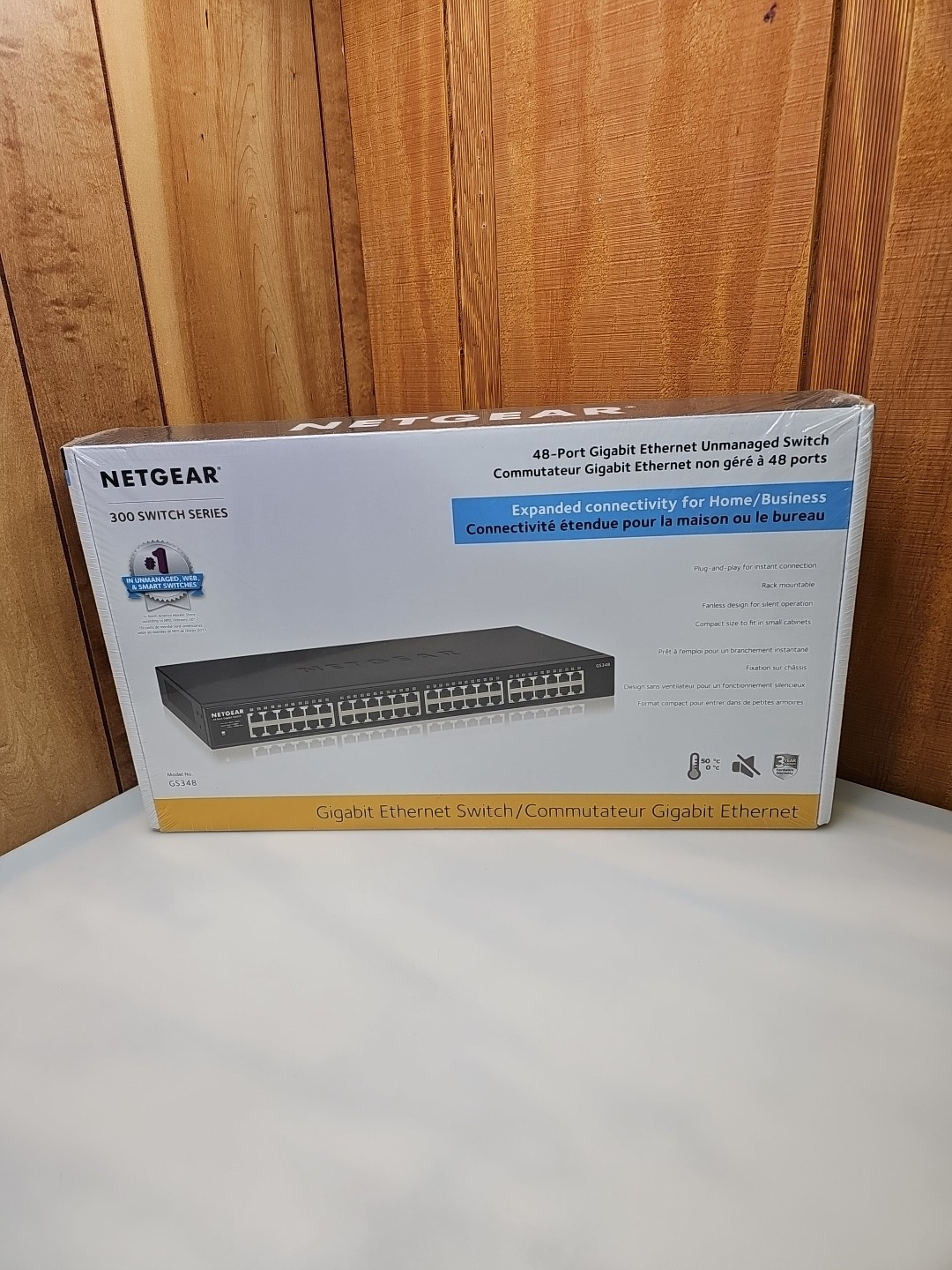 NETGEAR 48-Port Gigabit Ethernet Unmanaged PoE+ Switch GS348