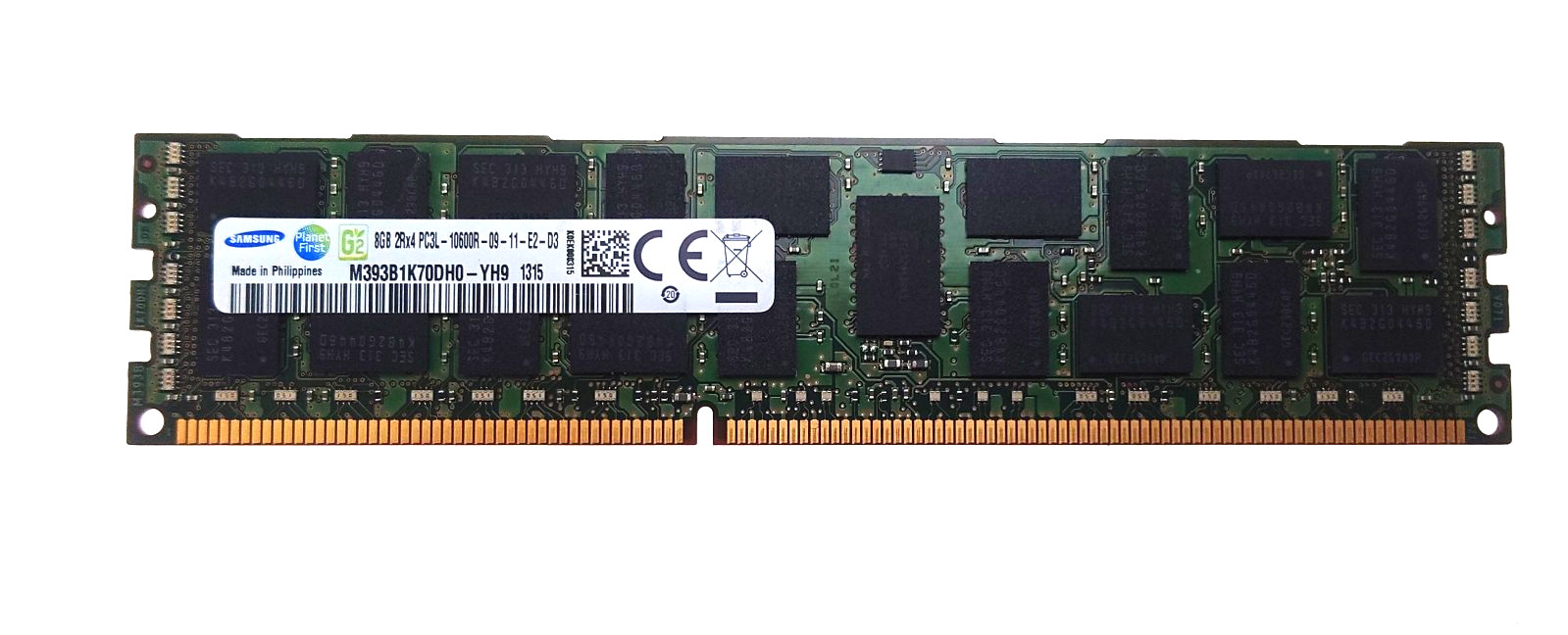 Samsung 8GB PC3-10600R DDR3-1333MHz ECC M393B1K70DH0-YH9 Philippines