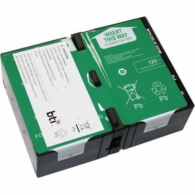 BTI APCRBC124-TAA 12V 2-CELL LEAD ACID UPS BATTERY REPLACES APCRBC124 RBC124